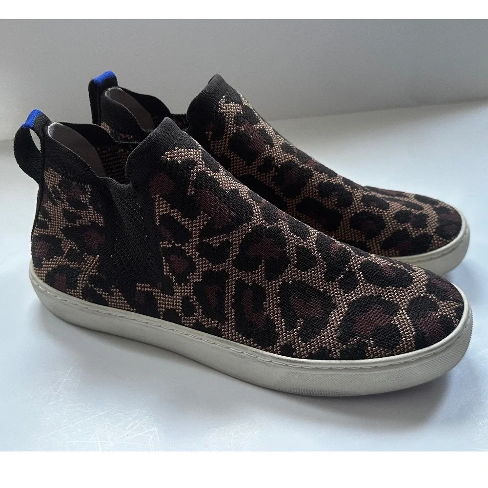 Rothy's The Point Leopard Print Flats Women's Size 9.5 Slip On‎ Shoes